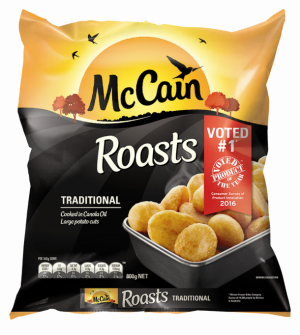 McCain is targeting consumers who enjoy "that Sunday roast feeling".